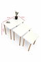 Hanah Home Peka0015-S - Set de 3 Mesas Anidadas Blanco